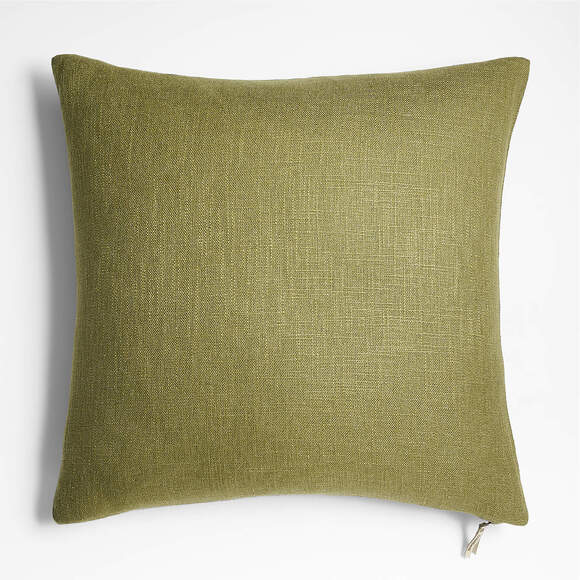 Crate&Barrel Linen Pillow Cover – Oregano Green – Laura Kim – 2 Available NWT - Picture 1 of 3